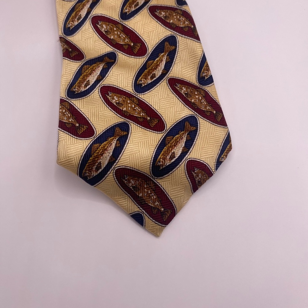 Jacobson's Elegant Yellow and Blue Men's Tie